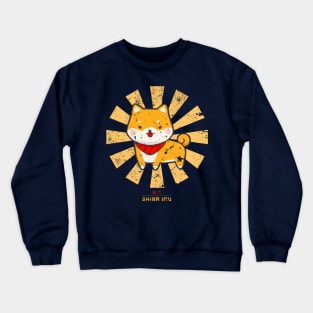 Shiba Inu Retro Japanese Dog Crewneck Sweatshirt